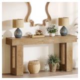 $130 BRITTANNI 63' CONSOLE TABLE - COLOR: LIGHT BR