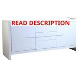 $832 FRESCA ALLIER 72' WHITE DOUBLE SINK CABINET