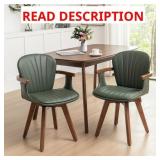 $218 KAREZ 21.2' W FAUX LEATHER SWIVEL MODERN DINI