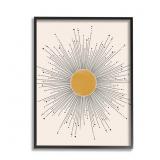 " ART DECO SUMMER SUN GEOMETRIC LINE BURSTS " BY J