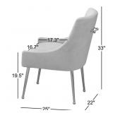 $820 MAYRELI 19.5' H TUFTED VELVET UPHOLSTERED SID