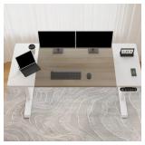 MODERNCHAMP ADJUSTABLE METAL BASE STANDING DESK
