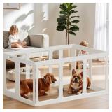 $155 DOG PLAYPEN CLEAR ACRYLIC STURDY PET PEN FOR