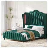 $145 HOUSE OF HAMPTON VELVET UPHOLSTERED WINGBACK