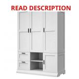 $285 47.2' WIDE ARMOIRE WARDROBE CLOSET WITH 2 DRA