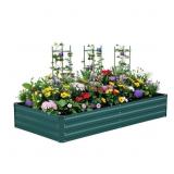 KYMARI 8 FT X 4 FT GALVANIZED STEEL RAISED GARDEN