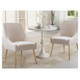 $820 MAYRELI TUFTED VELVET UPHOLSTERED SIDE CHAIR