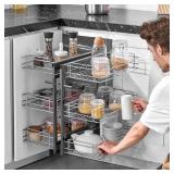 $176 3 TIER 6 SHELF BLIND CORNER PULL OUT ORGANIZE
