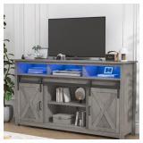 $200 WOODEN FARMHOUSE ENTERTAINMENT CENTER FOR 80/