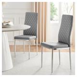 $335 MORGAN HATCHED FAUX LEATHER SLEEK METAL LEG L