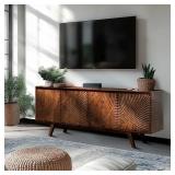 $580 GEORGE OLIVER HARMONY TV STAND FOR TVS UP TO