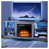 $133 LEMBERI FIREPLACE TV STAND FOR UP TO 65 INCHE