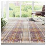 2 X 8 CONTEMPORARY AMILIYA AREA RUG MULTI-IVORY CO