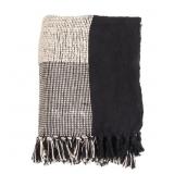 STRIPED DESIGN COTTON THROW BLANKET