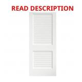 $298 80-IN 2-PANEL LOUVERED WOOD PRIMED SHAKER SLA