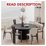 $843 ABBERTON BLACK COLOR OAK WOOD COLUMN BASE 60