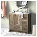 $840 SOMA 36' SINGLE BATHROOM VANITY WITH ENGINEER