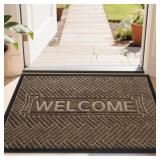 FRONT DOOR MAT OUTSIDE ENTRANCE, DURABLE OUTDOOR I