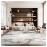 SWINDLE WASHABLE ABSTRACT 8 X 10 INDOOR RUG