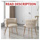 $230 VELVET WOVEN DINING CHAIR