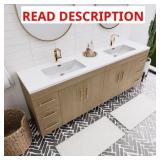 $2155 SPRING 84" DOUBLE SINK BATHROOM VANITY