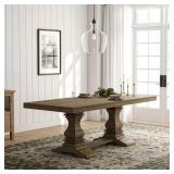 $1085 LIVIUS FARMHOUSE LIGHT BROWN SOLID WOOD DESK