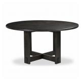 GLENN ROUND DINING TABLE DARK BROWN BASE+HARDWARE