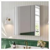 $430 RECESSED OR WALL MOUNT FRAMELESS MEDICINE CAB