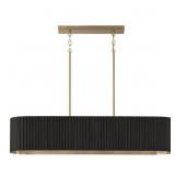 $998 44.25" W X 9" H 5-LIGHT LINEAR CHANDELIER AND