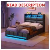 $237 JILISSA UPHOLSTERED BOOKCASE LIFT UP STORAGE