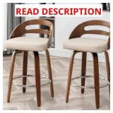 $216 MAHTAB SWIVEL COUNTER & BAR STOOLS *BLACK*