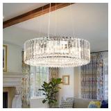 $180 CRAGGIE 6 - LIGHT ROUND CRYSTAL CHANDELIER