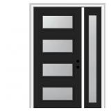 $2689 PAINTED 4-LITE EXTERIOR DOOR WITH ONE SIDELI