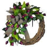 TULIP RATTAN WREATH
