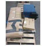 1 LOT (1 PALLET) ANTIOCH BED FRAME, TWO BLUE SIDE