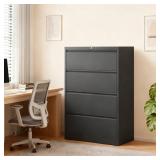 $287 4-DRAWER LATERAL METAL FILE CABINET, HIGH-VOL