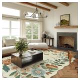 GARBRAND MACHINE WASHABLE FLORAL FARMHOUSE AREA RU