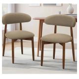 $196 MAYLON UPHOLSTERED SOLID WOOD SIDE CHAIR DINI