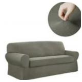 PIXEL STRETCH 2 PIECE SOFA BOX CUSHION SLIPCOVER