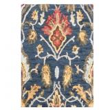 BLOSSOM NAVY/MULTI DOORMAT 2 FT. X 4 FT. GEOMETRIC