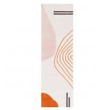 RODEO DRIVE IVORY/RUST 2 FT. X 10 FT. ABSTRACT RUN