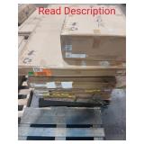 1 LOT (1 PALLET) NOLA 75"W OAK RECT. DINING TABLE