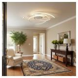 $108 CODIE 3 - LIGHT LED SEMI FLUSH MOUNT REMOTE D