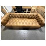 85INL X 34INW X 27INH LEATHER SOFA