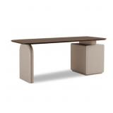 $2270 BROWN+WHITE RECTANGULAR SOLID WOOD DESKS