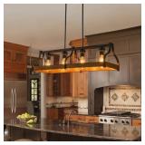 $165 RODNISHA 4-LIGHT FARMHOUSE KITCHEN ISLAND LIG