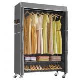 $135 VIPEK R3C PLUS 46.1" ROLLING CLOTHES RACK WIT