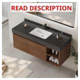 $980 48" MODERN BATHROOM CABINET WITH DRAWERS,STON