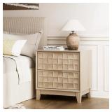 $153 VALDEAN 21" W MODERN WOOD DRAWER NIGHTSTAND W