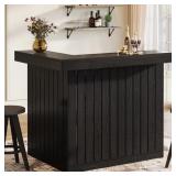 $207 L-SHAPED HOME BAR CABINET, 4-TIER CORNER LIQU